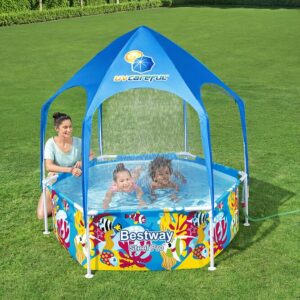 Piscine tubulaire Steel Pro - Hexagonale - D183xH51cm