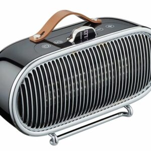 Chauffage céramique Retro - Noir - 1500W pour une chaleur efficace et élégante
