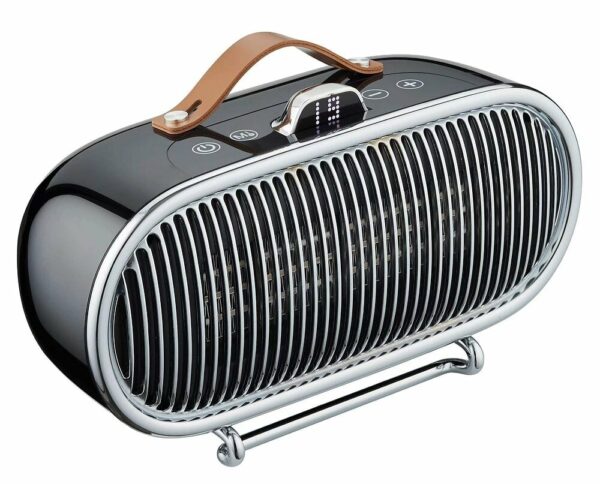 Chauffage céramique Retro - Noir - 1500W pour une chaleur efficace et élégante