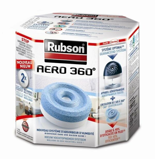 Recharge AERO 360 Recharge Neutre Lot de 2 – Élimination efficace des mauvaises odeurs pour votre maison