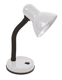 Lampe de bureau blanche fonctionne avec ampoule e27