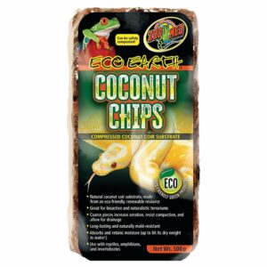 Eclats de coco compressée pour terrariums et habitats naturels