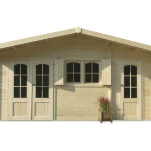 Abri de Jardin en Bois Rostock 22,04 m² - Structure Résistante et Facile à Aménager