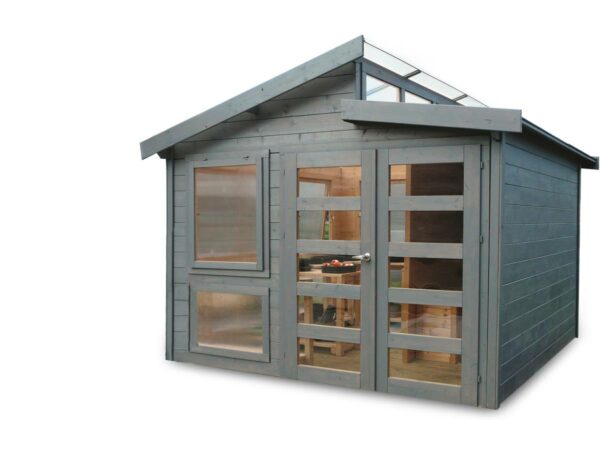 Abri de jardin en bois "Merano" 8,92 m² - Structure robuste & design pratique