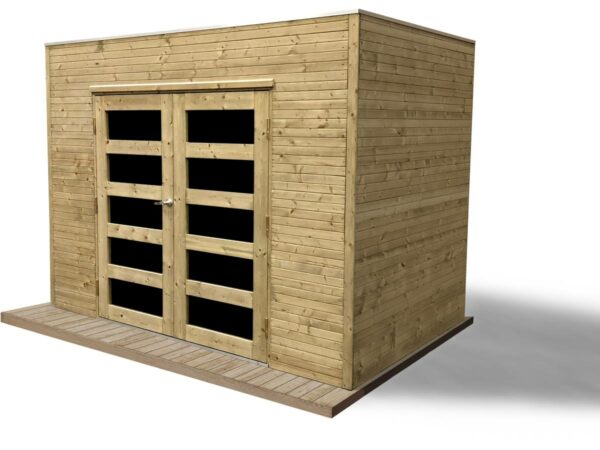 Abri de Jardin en Bois "Capri" 5.94 m² – Structure Bois Autoclave et Toit Bitumé