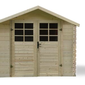 Abri Jardin en Bois Traditionnel 8,88 m² - Structure 28 mm, Facile à Installer