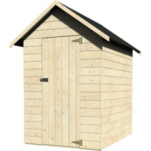 Abri de jardin en bois "Ambeal" 1.98 m² - Structure en Sapin Blanc du Nord - Facile à monter