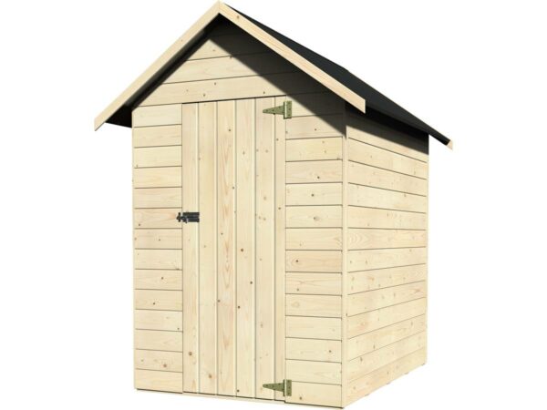 Abri de jardin en bois "Ambeal" 1.98 m² - Structure en Sapin Blanc du Nord - Facile à monter