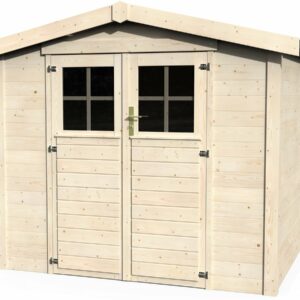 Abri de jardin en bois "Mareuil" 6.14 m² – Structure robuste, facile à monter