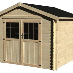 Abri de Jardin en Bois "Valodeal" 8.88 m² - Structure en Sapin Blanc - Facile à Monter