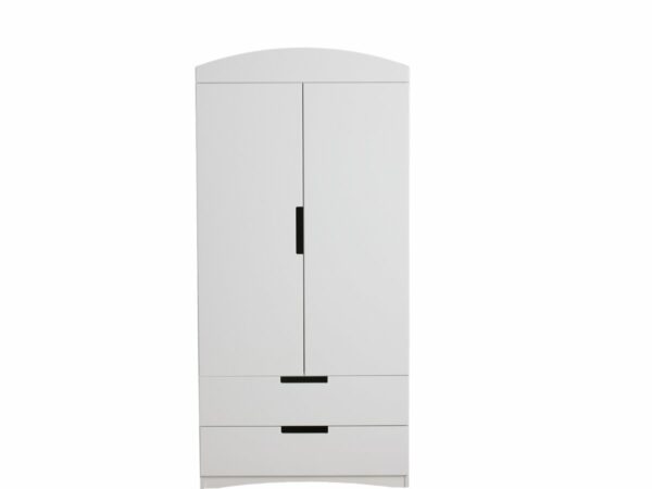 Armoire pour enfants "Classic" 175,5 x 90 x 52 cm – Blanc, Rangement Design et Spacieux