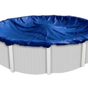 Bâche hiver ronde bleue pour piscine - Ø 3,60 m