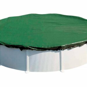 Bâche d'hiver pour Piscine Ovale 7.30 x 3.75 m Vert – Protection UV et Anti-Algues