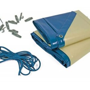 Bâche hiver "Cover 1" pour piscine Lorca - 580 gr/m² - bleu