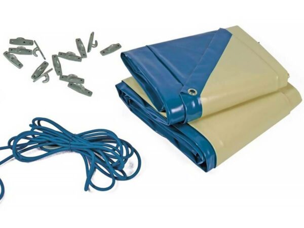 Bâche hiver "Cover 1" pour piscine Lorca - 580 gr/m² - bleu