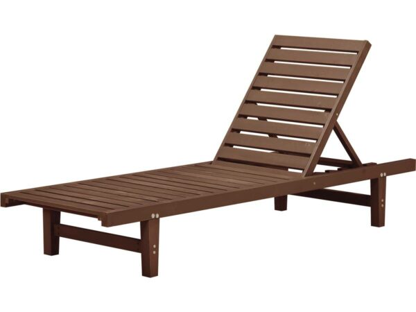 Bain de Soleil en bois "Rawai" Marron – Confort et Élégance pour votre Terrasse