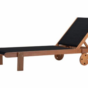 Bain de Soleil en Bois Exotique "Saïgon" Maple Noir – Confort & Élégance pour votre Jardin