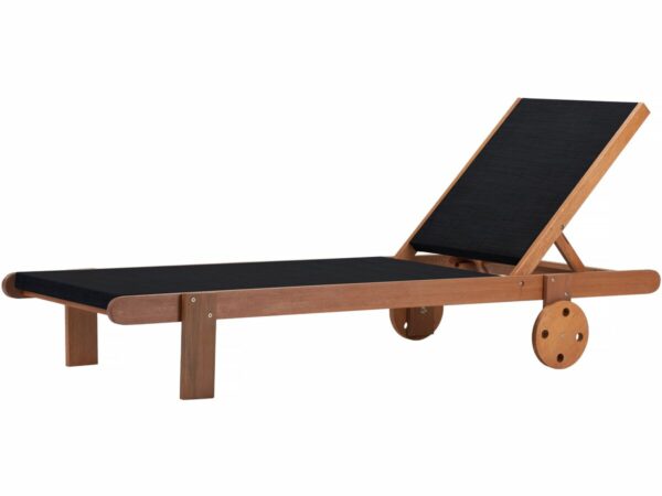 Bain de Soleil en Bois Exotique "Saïgon" Maple Noir – Confort & Élégance pour votre Jardin