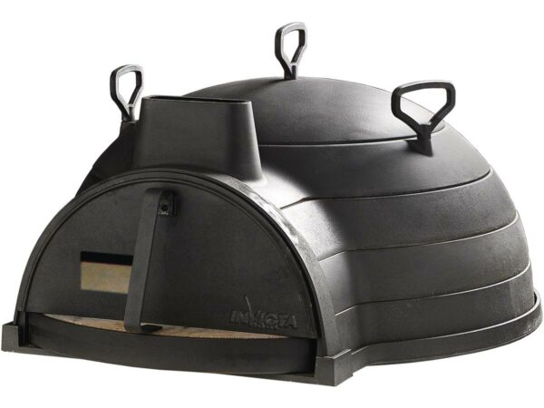 Four à bois à poser "Lo Goustaou" – 70x45x70 cm – Noir avec accessoires, homologué norme EN NF 1860-1