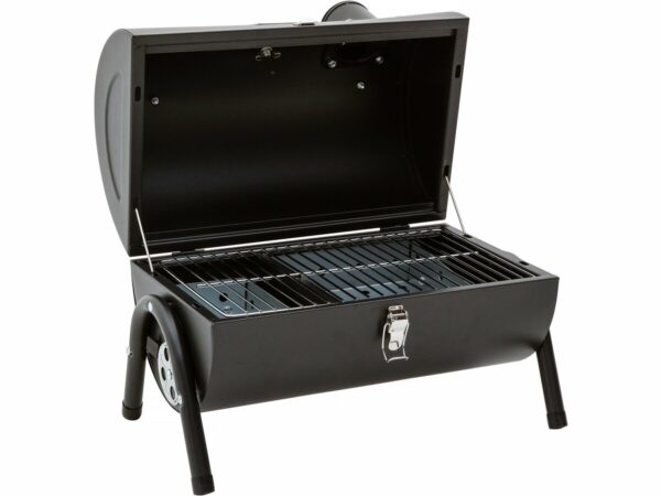 Barbecue Charbon Portable "Captain" - Compact, Facile à Utiliser, Idéal Camping et Outdoor - Noir