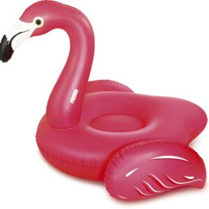 Bouée Gonflable Flamant Rose "Flamingo Lounge Giant" – 201 x 193 x 140 cm, Résistante et Confortable