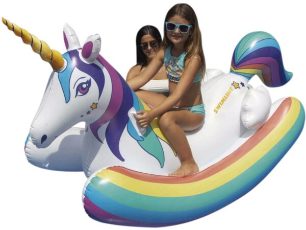 Bouée Gonflable "Magic la Licorne" Multicolore 218x122x91 cm – Jeu Aquatique pour Enfants