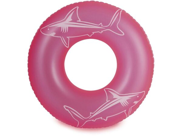 Bouée gonflable "Neon tube" Rose – Flottant lumineux, 91 cm, idéal pour plage et piscine