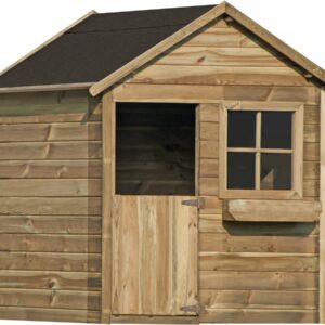 Maisonette pour Enfants "Coccinelle" en Bois – Aménagement Extérieur Sécurisé pour Enfants 3-8 ans