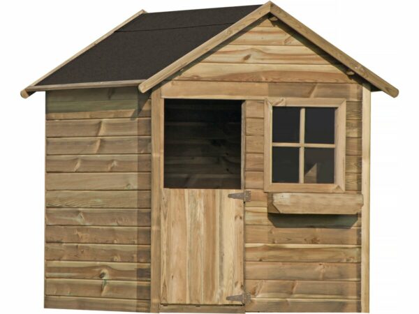 Maisonette pour Enfants "Coccinelle" en Bois – Aménagement Extérieur Sécurisé pour Enfants 3-8 ans