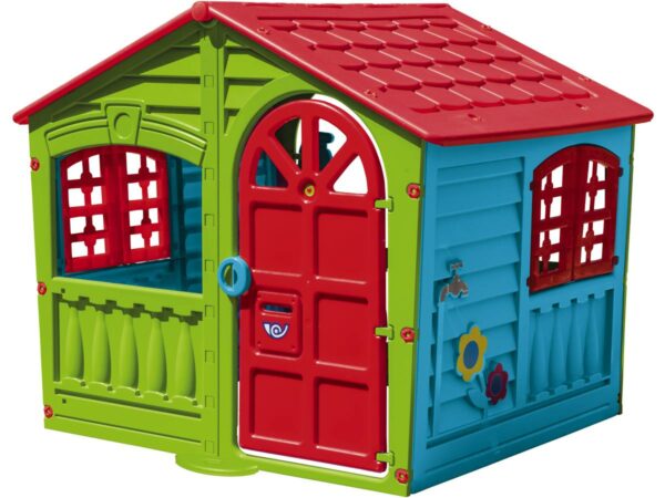 Cabane enfant en plastique "FUN" 1.40 x 1.11 x 1.15 m – Idéal pour l'aménagement extérieur et le jeux éducatifs