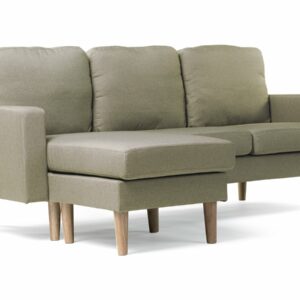 Canapé d'angle réversible en tissu "Gabby" - 3 places - Beige pour un salon scandinave