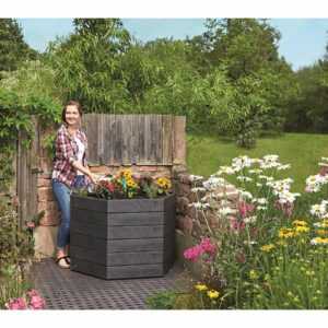 Kit de 2 carrés potagers modulables "Ergo" 110x25 cm – Idéal petits espaces, recyclable, facile à monter