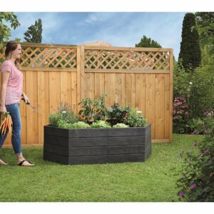 Kit de 2 carrés potagers "Ergo" avec 2 sets d'extensions – Jardinage modulable en matériaux recyclés