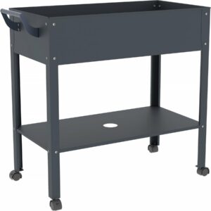 Table de Rempotage "Hibiscus" Anthracite - 82 x 43 x 83 cm - Pour Jardinage Facile et Pratique