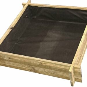 Carré Potager en Bois "Aneth" 80 x 80 x 10 cm – Facile à Monter, Durable et Écologique