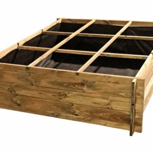 Carré Potager en Bois "Nigelle" 140x140x40 cm – Jardinage Urbain et Design