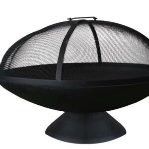 Brasero en Fonte avec Cloche Junto - Ø 58 cm, Noir – Idéal pour votre jardin ou terrasse