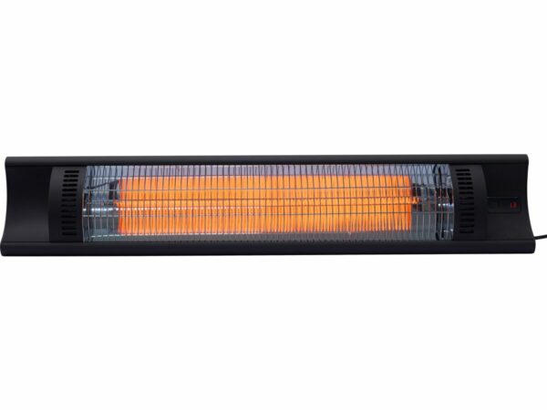 Chauffage électrique radiant en fibre de carbone "Bola" 2000W - Résistance extérieure IP55 - Noir