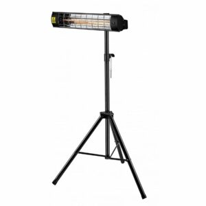 Trépied réglable pour Radiateur électrique 1.1-1.8 m - Support stable en Noir