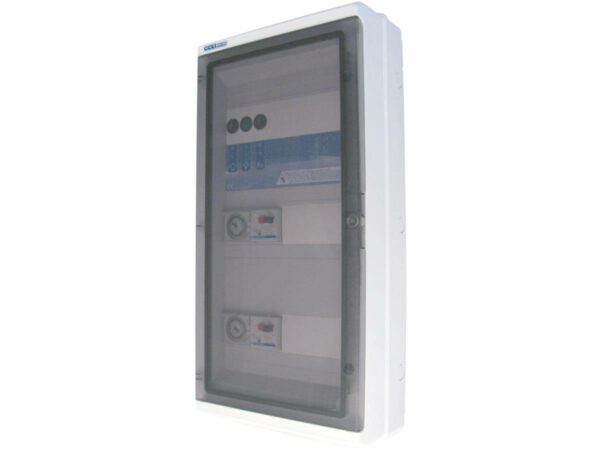 Coffret électrique de filtration "Panorama" avec Pompe, Projecteur 300 VA et Surpresseur – Dimensions 15x28x39 cm