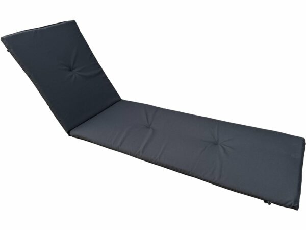 Coussin pour Bain de Soleil en Bois Exotique - Noir | Confort et Élégance Extérieure