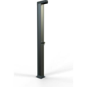 Douche solaire piscine "Angel" en acier inoxydable - 30 L - Marron - Hauteur 212.8 cm