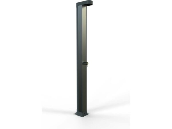 Douche solaire piscine "Angel" en acier inoxydable - 30 L - Marron - Hauteur 212.8 cm