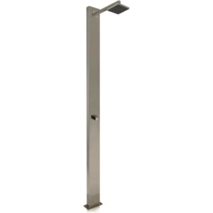 Douche de piscine classique en acier inoxydable "Niagara" - Hauteur 215.7 cm