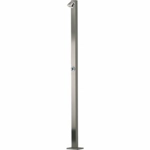 Douche Murale en Acier Inoxydable AISI 316L – 7.5x5.5x220 cm – Finition Satinée | Résistance Marine