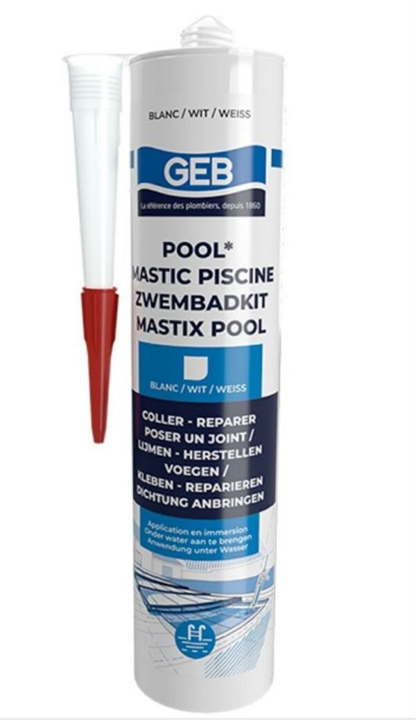 Mastic piscine blanc