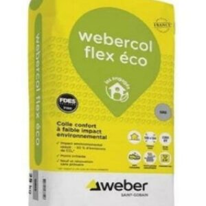 Mortier colle carrelage et pierre WEBERCOL PRO ECO - Blanc