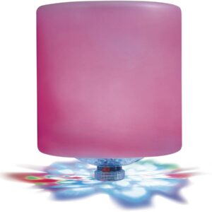 LED Piscine Flottante 6 Fonctions - Lumière Multicolore Cylindrique Ø12,7cm