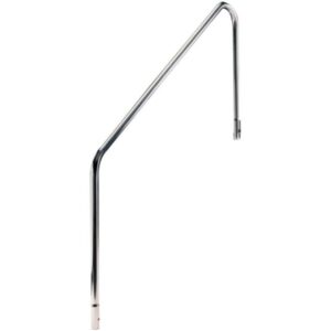 Lot de 2 sorties de bain pour piscine en inox, 122 cm - Fixation scellée - Résistance et durabilité