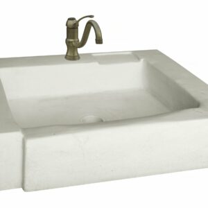 Évier "Modène" en Pierre Reconstituée Beige 74x57x15.5 cm – Idéal Rénovation Cuisine Intérieure et Extérieure
